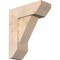 Ekena Millwork Traditional Slat Smooth Bracket w/ Offset Brace, Douglas Fir, 7 1/2"W x 20"D x 24"H BKT0806X20X24TRA06SDF - alternate 1